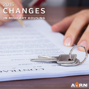 2015 Changes In Military Housing with AHRN.com