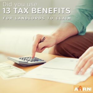 13 Tax benefits for landlords on AHRN.com